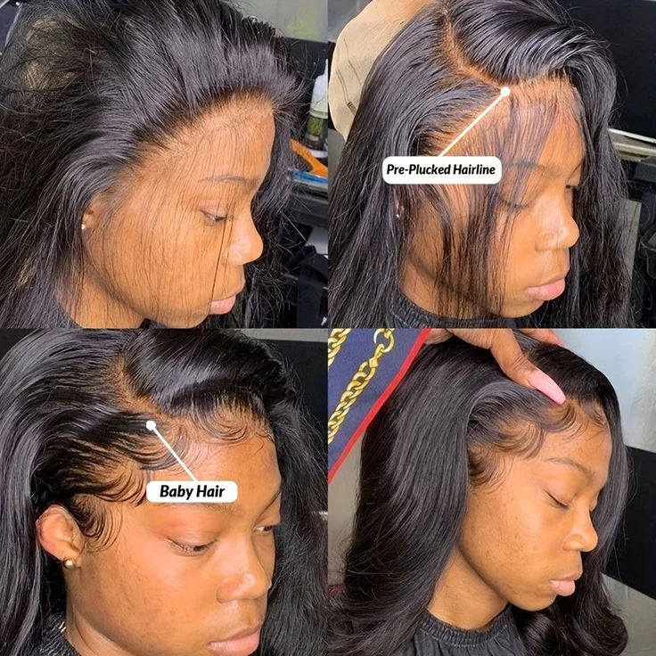 Body Wave HD Lace Front Wig Glueless 12A Virgin Human Hair