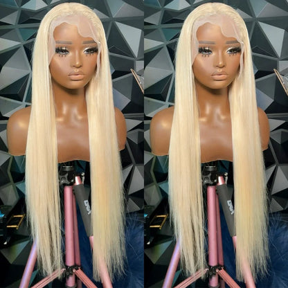 Blonde Straight 360 HD Full Lace Front Wig 20 Inch Virgin Human Hair