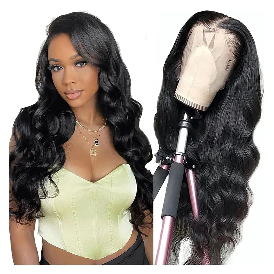 100% Virgin Human Hair Body Wave Lace Front Wig