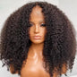 Curly Lace Closure Wig Pre Plucked Raw Virgin Human Hair Glueless