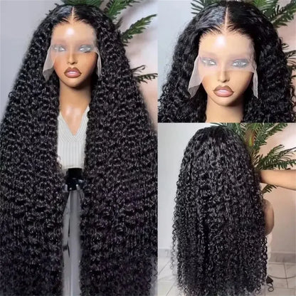 Deep Wave HD Lace Frontal Wig Glueless Cuticle Aligned 100% Virgin Human Hair