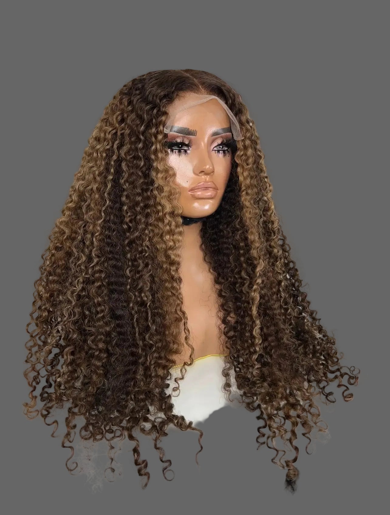 Loose Curl Deep Wave Glueless HD Lace Frontal Wig Human Hair