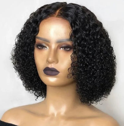 Curly 5x5 HD Lace Closure Wig 150% Density Virgin Human Hair Transparent