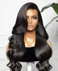 Body Wave Lace Front Wig 200% Density Transparent Lace Pre Plucked Glueless Long