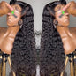 Deep Wave HD Lace Frontal Wig Glueless Cuticle Aligned 100% Virgin Human Hair