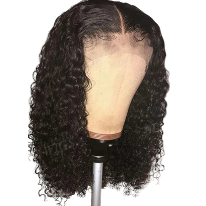 Curly 5x5 HD Lace Closure Wig 150% Density Virgin Human Hair Transparent