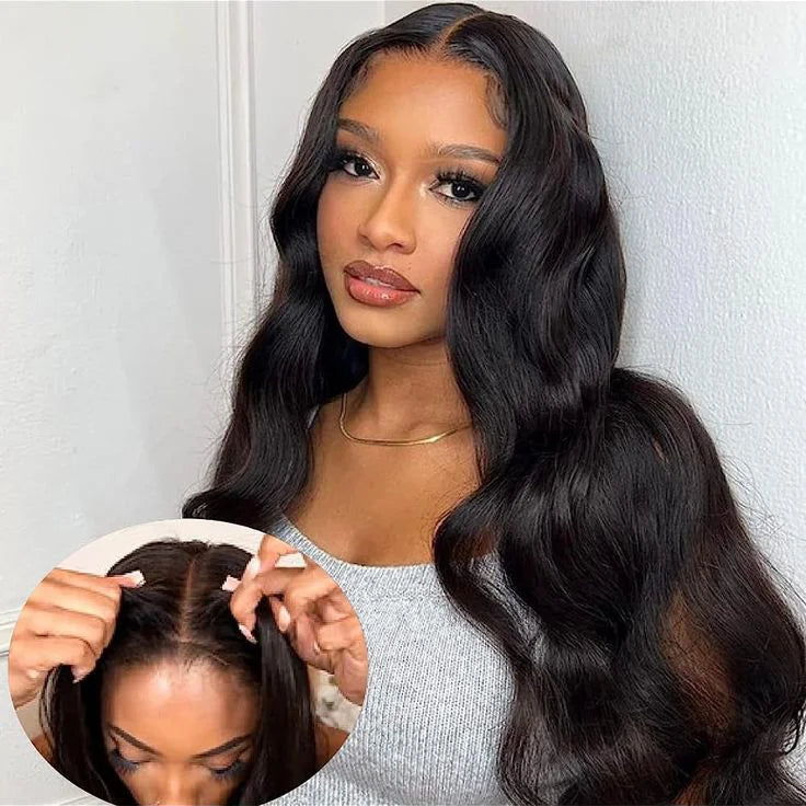 Body Wave 13x4 Transparent Lace Frontal Wig Cuticle Aligned Virgin Human Hair