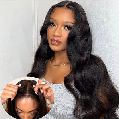Body Wave 13x4 Transparent Lace Frontal Wig Cuticle Aligned Virgin Human Hair