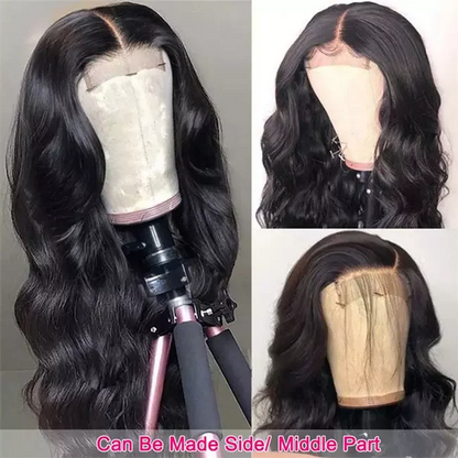 4x4 Lace Closure Body Wave Wig Human Hair 200% Density Wear and Go