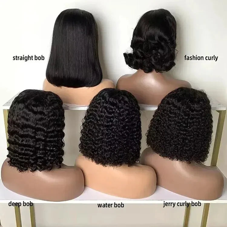Deep Wave HD Lace Frontal Wig Glueless Cuticle Aligned 100% Virgin Human Hair