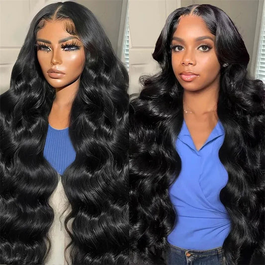 4x4 Lace Closure Body Wave Wig Human Hair 200% Density Wear and Go