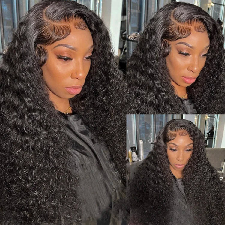 13x4 13x6 HD Lace Front Wig Deep Wave 36 Inch Raw Human Hair