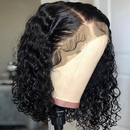 Short Kinky Curly Bob Human Hair Wig