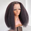 Kinky Straight 13x4 Lace Front Wig 100% Virgin Human Hair