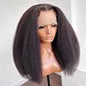 Kinky Straight 13x4 Lace Front Wig 100% Virgin Human Hair