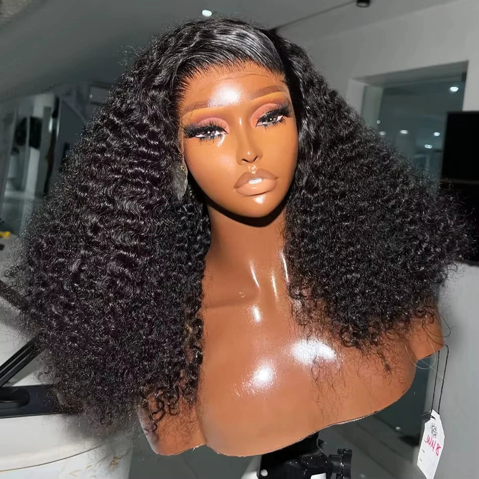 Curly Deep Wave Bob 13x4 HD Lace Front Wig 200% Density Pre Plucked Human Hair