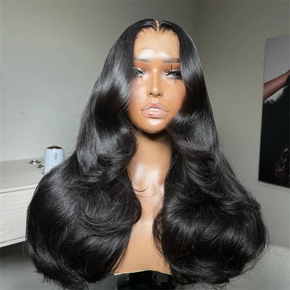 Virgin Human Hair Full Lace Wig 180% Density for Women