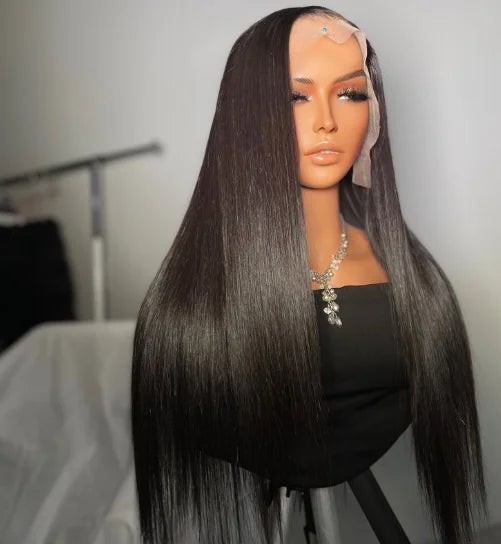 Bone Straight 13x4 HD Swiss Lace Front Wig 200% Density Virgin Human Hair