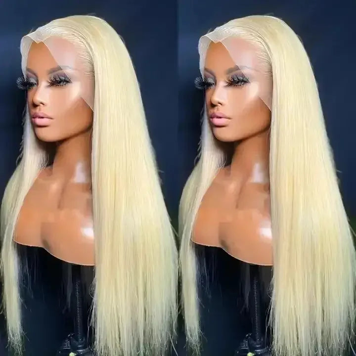 613 Blonde Straight 13x4 13x6 HD 360 Full Lace Front Wig Human Hair