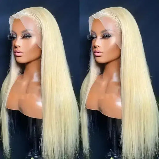 613 Blonde Straight 13x4 13x6 HD 360 Full Lace Front Wig Human Hair