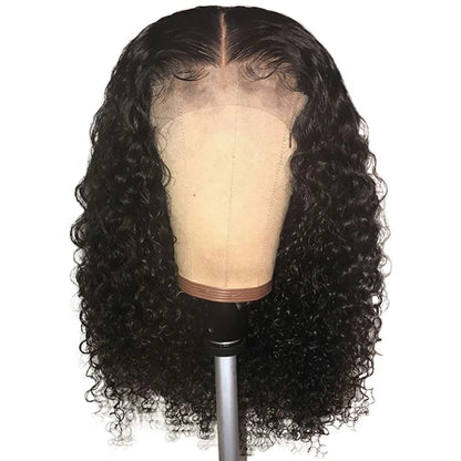 Kinky Curly 13x6 Transparent Lace Frontal Wig with Baby Hair Double Drawn