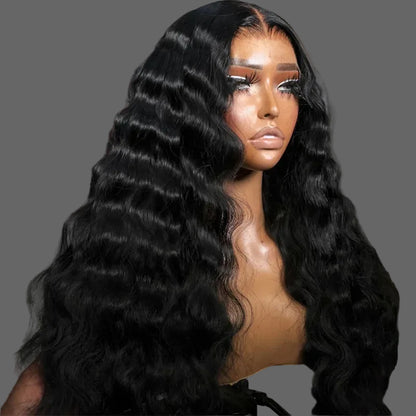 Virgin Human Hair Full Lace Wig 180% Density for Women