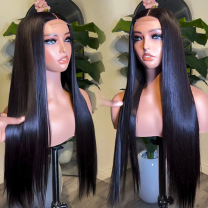 Deep Wave HD Lace Frontal Wig Glueless Cuticle Aligned 100% Virgin Human Hair