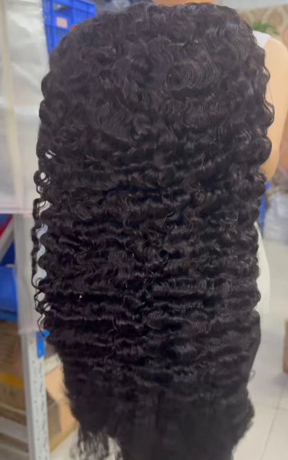Bone Straight Glueless HD Lace Front Wig Raw Human Hair Pre Plucked