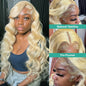 Blonde Bone Straight 13x4 Swiss Lace Front Wig 100% Virgin Human Hair