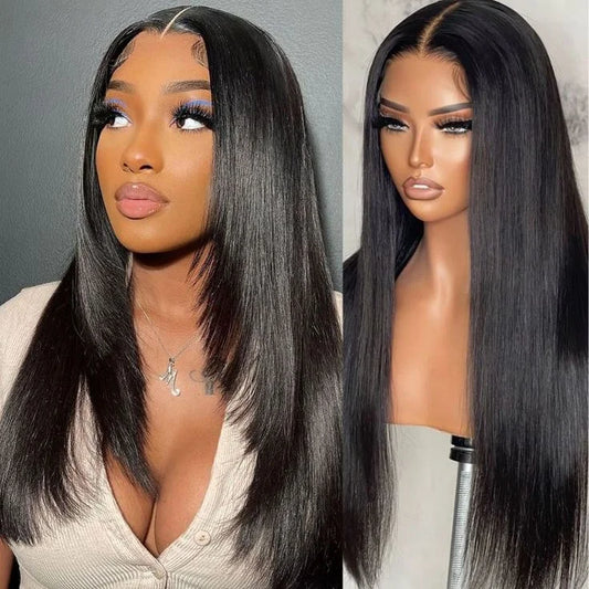 Bone Straight 13x4 HD Swiss Lace Front Wig 200% Density Virgin Human Hair