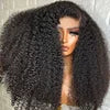 Curly Lace Frontal Wig 250% Density Raw Human Hair Full Thickness