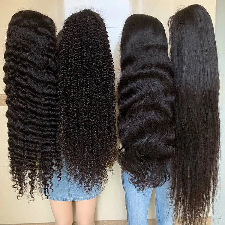 Water Wave 13x4 Lace Frontal Wig Glueless 180% Human Hair