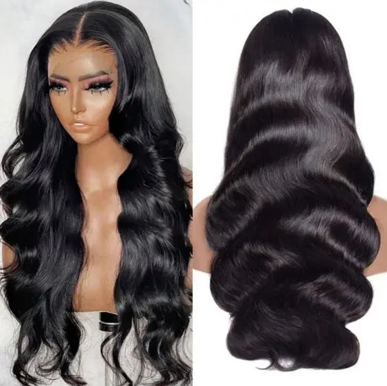 Body Wave 13x4 Transparent Lace Frontal Wig Cuticle Aligned Virgin Human Hair