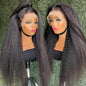 Deep Wave Nature Transparent HD Full Lace Frontal Wig Virgin Human Hair Pre Plucked