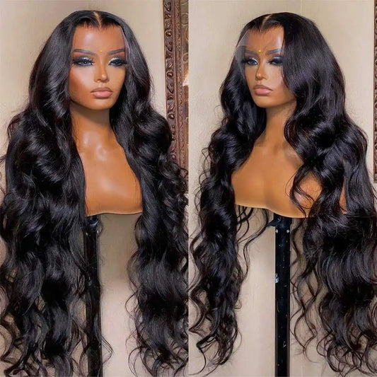 Body Wave 13x4 Transparent Lace Frontal Wig Cuticle Aligned Virgin Human Hair