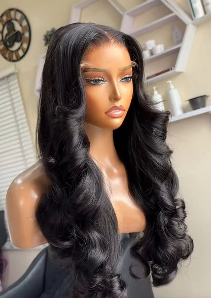 Loose Wave 180% Density HD Lace Front Wig Virgin Human Hair