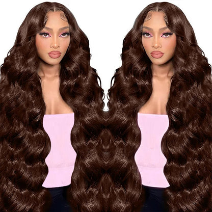 13x4 HD Brown Lace Front Wig Cuticle Aligned Raw Human Hair
