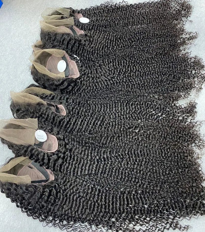 Deep Wave 13x4 Lace Front Wig 250% Density Pre Plucked Raw Indian Virgin Human Hair