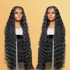Deep Wave 13x4 Lace Front Wig 250% Density Pre Plucked Raw Indian Virgin Human Hair
