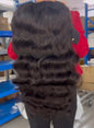 Bone Straight Glueless HD Lace Front Wig Raw Human Hair Pre Plucked