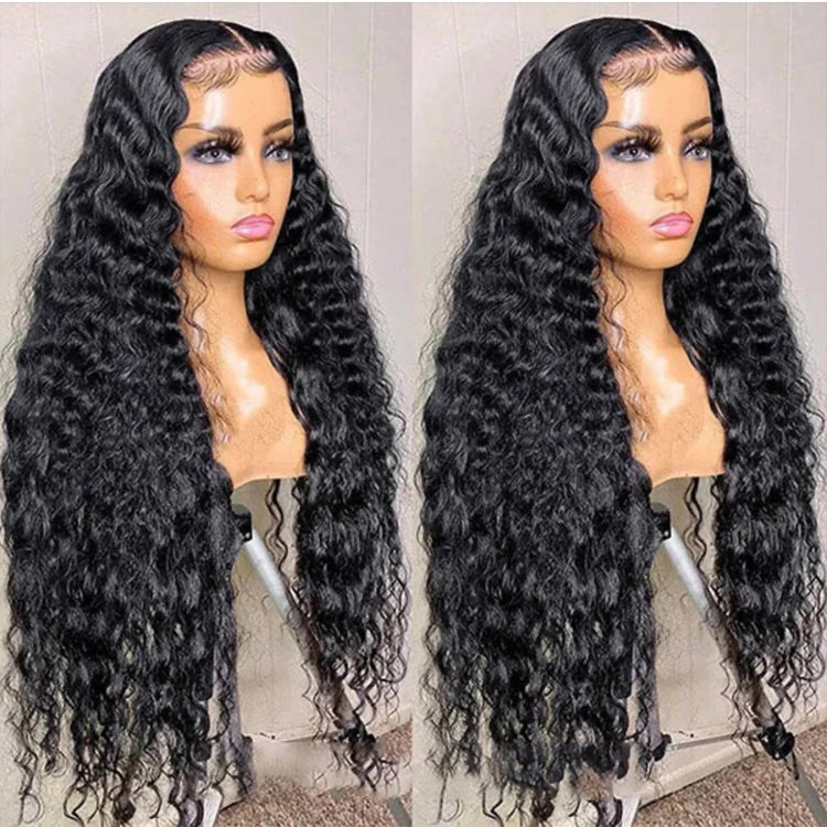 13x4 13x6 HD Lace Front Wig Deep Wave 36 Inch Raw Human Hair