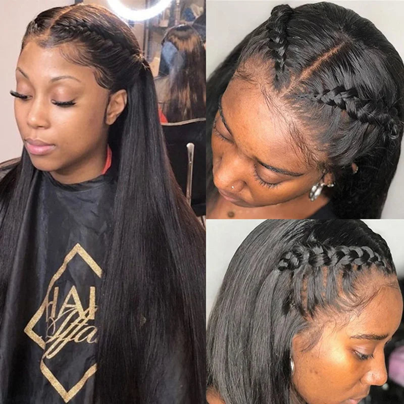 360 Lace Frontal Wig with Baby Hair Virgin Human Hair Transparent Lace